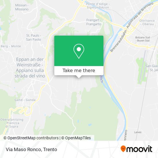 Via Maso Ronco map