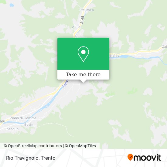 Rio Travignolo map