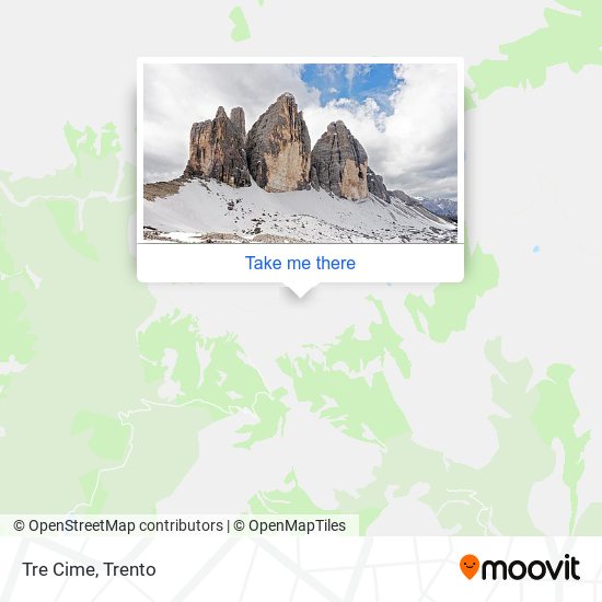 Tre Cime map