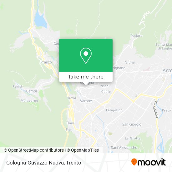 Cologna-Gavazzo Nuova map