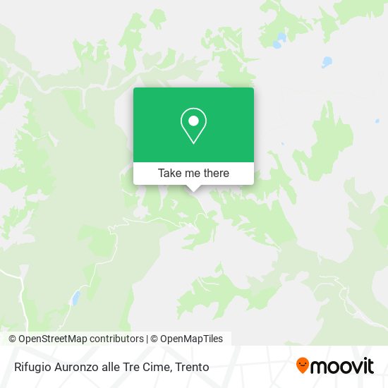 Rifugio Auronzo alle Tre Cime map