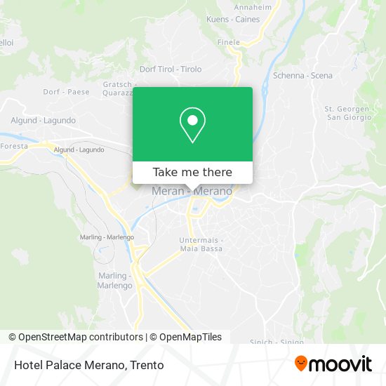 Hotel Palace Merano map