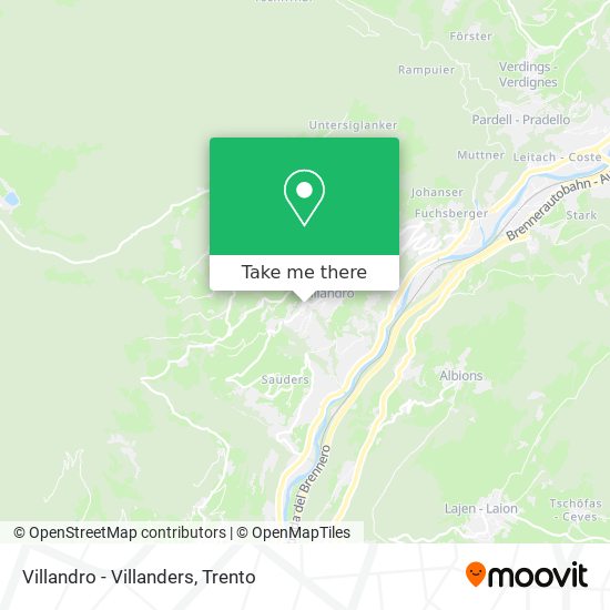 Villandro - Villanders map