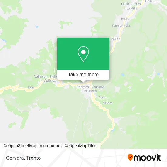 Corvara map