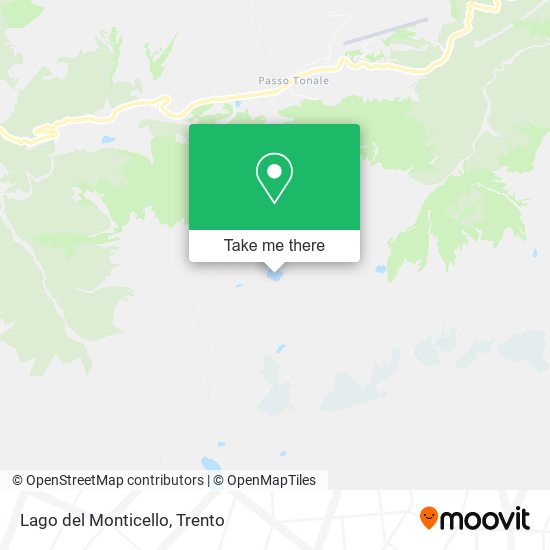 Lago del Monticello map