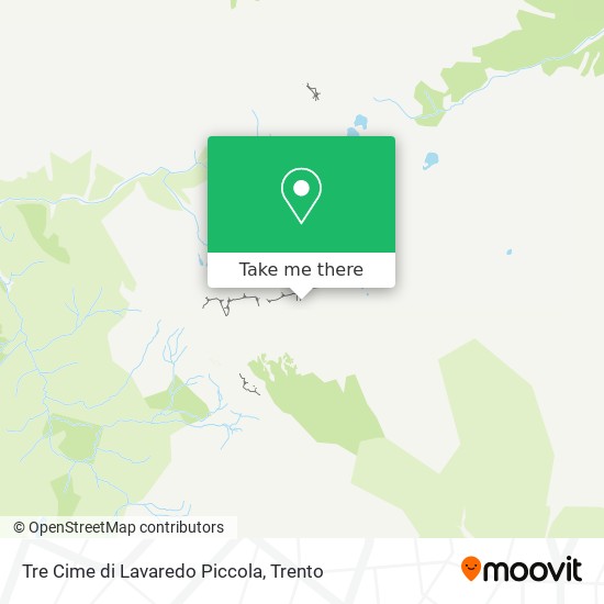 Tre Cime di Lavaredo Piccola map