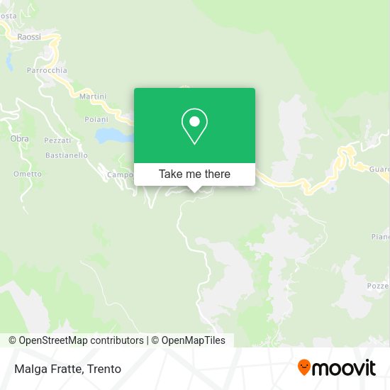 Malga Fratte map