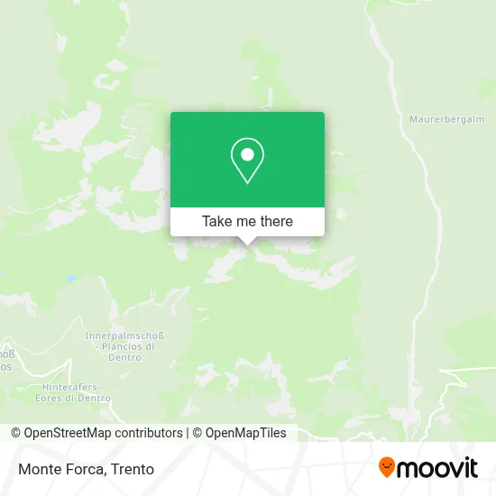 Monte Forca map