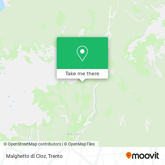 Malghetto di Cloz map