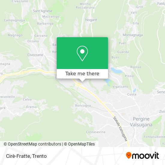 Cirè-Fratte map