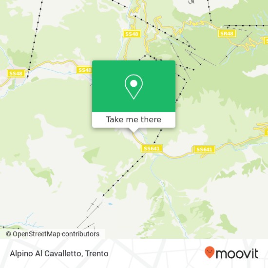 Alpino Al Cavalletto map