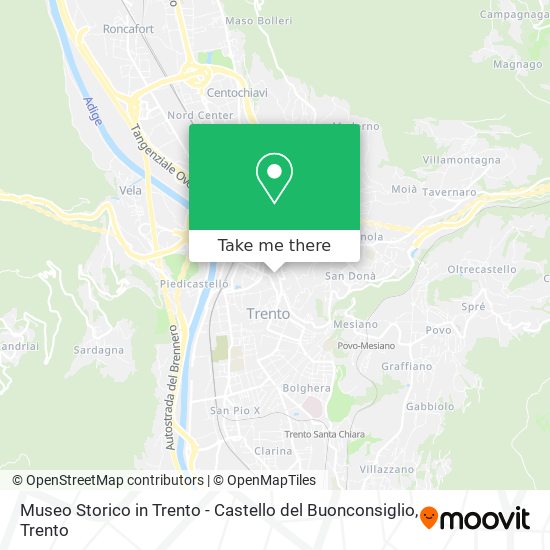 Museo Storico in Trento - Castello del Buonconsiglio map