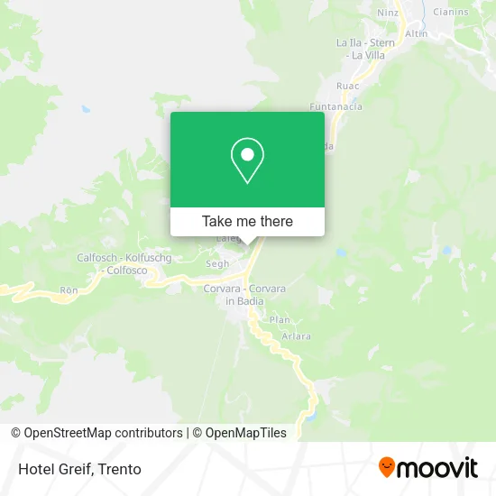 Hotel Greif map