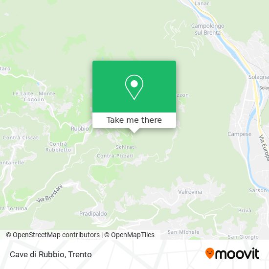 Cave di Rubbio map