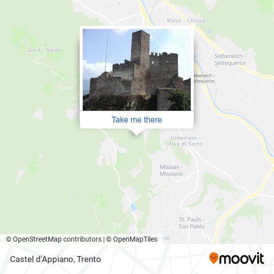 Castel d'Appiano map