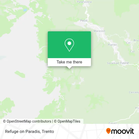 Refuge on Paradis map