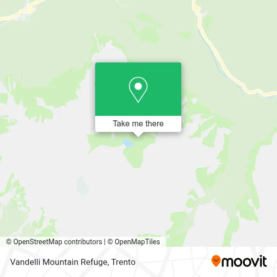 Vandelli Mountain Refuge map