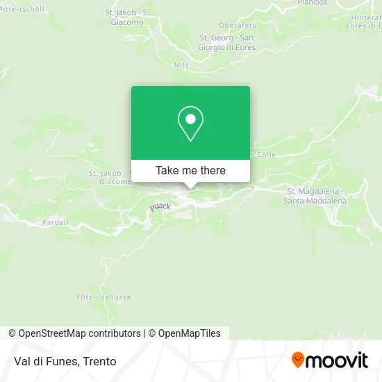 Val di Funes map