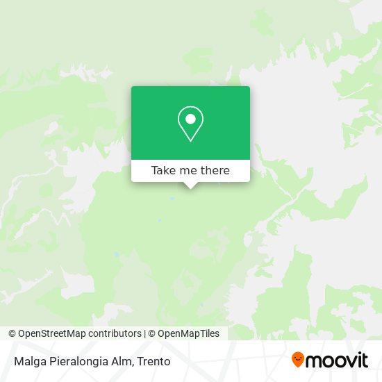 Malga Pieralongia Alm map