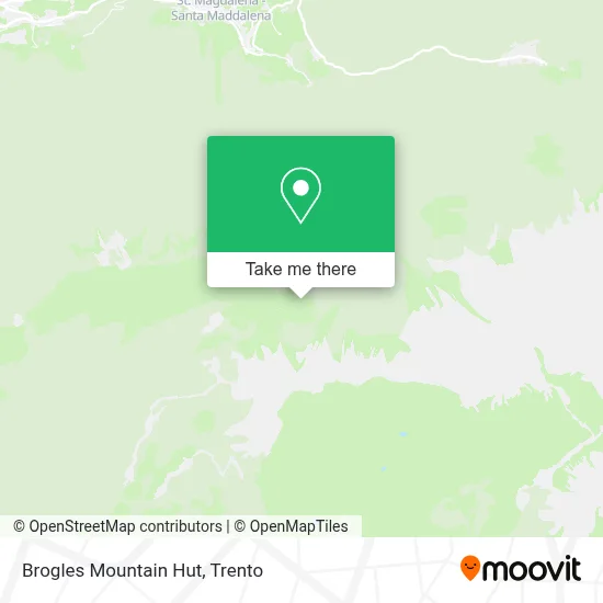 Brogles Mountain Hut map