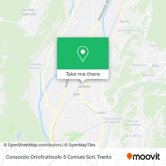 Consorzio Ortofrutticolo 5 Comuni Scrl map