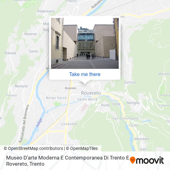 Museo D’arte Moderna E Contemporanea Di Trento E Rovereto map