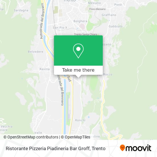 Ristorante Pizzeria Piadineria Bar Groff map