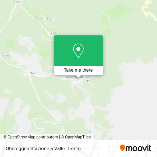 Obereggen Stazione a Valle map
