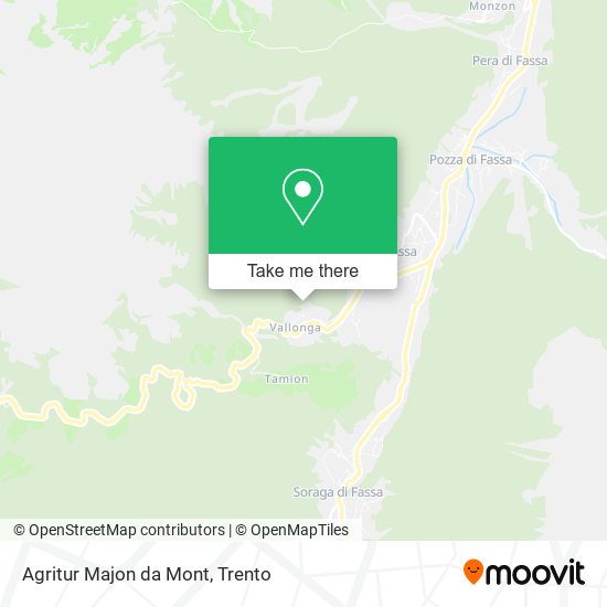 Agritur Majon da Mont map