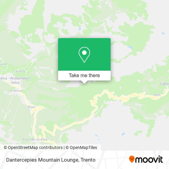 Dantercepies Mountain Lounge map