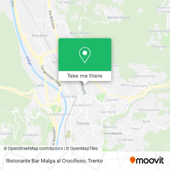 Ristorante Bar Malga al Crocifisso map