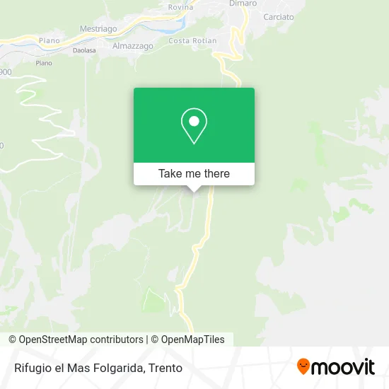 El Mas Refuge Folgarida map