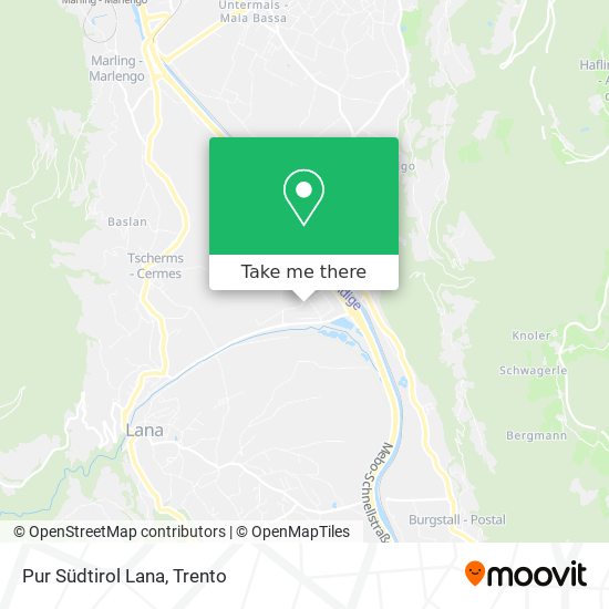 Pur Südtirol Lana map