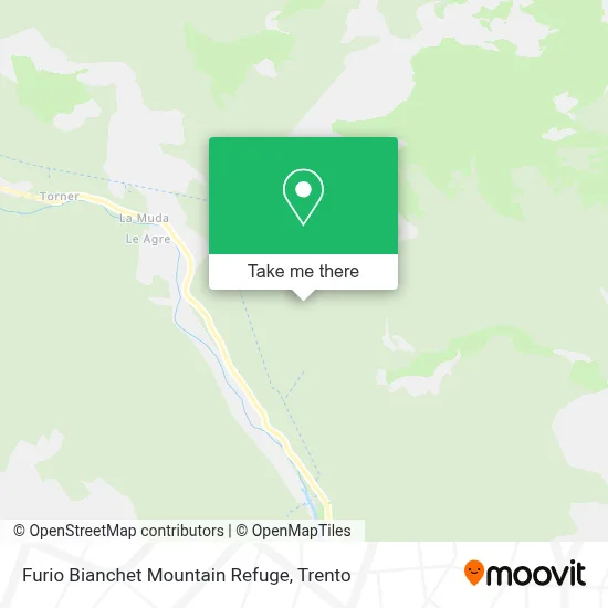 Furio Bianchet Mountain Refuge map