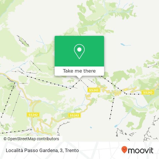Località Passo Gardena, 3 map