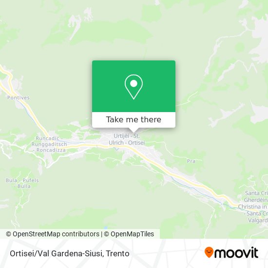 Ortisei/Val Gardena-Siusi map