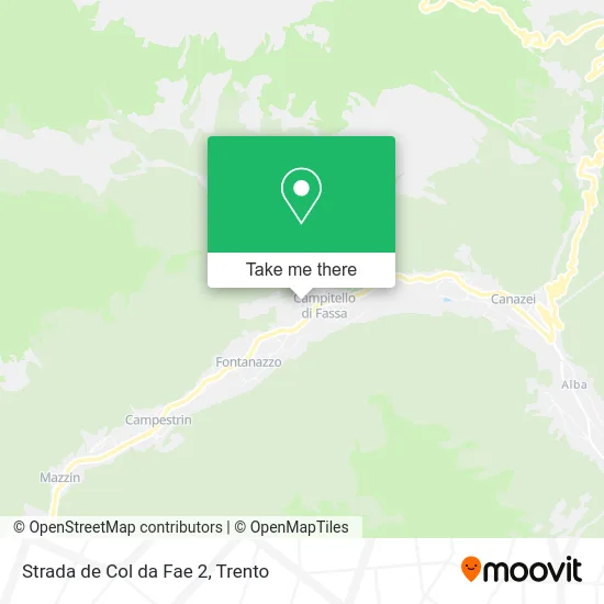 Col da Fae Road 2 map