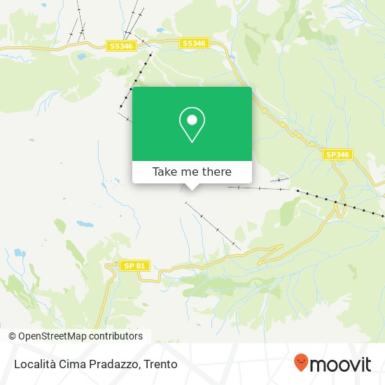 Località Cima Pradazzo map