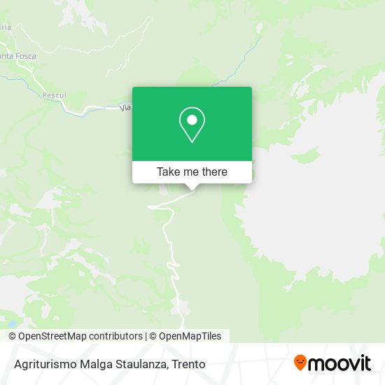 Agriturismo Malga Staulanza map