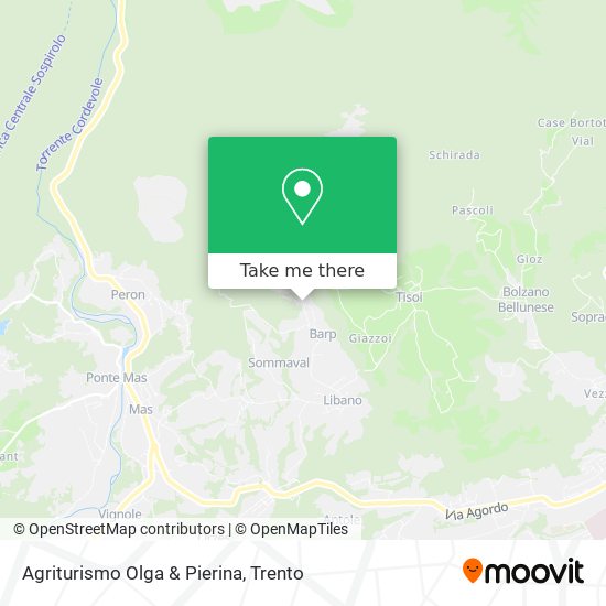 Agriturismo Olga & Pierina map