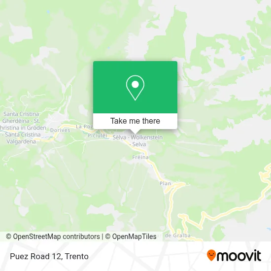 Puez Road 12 map