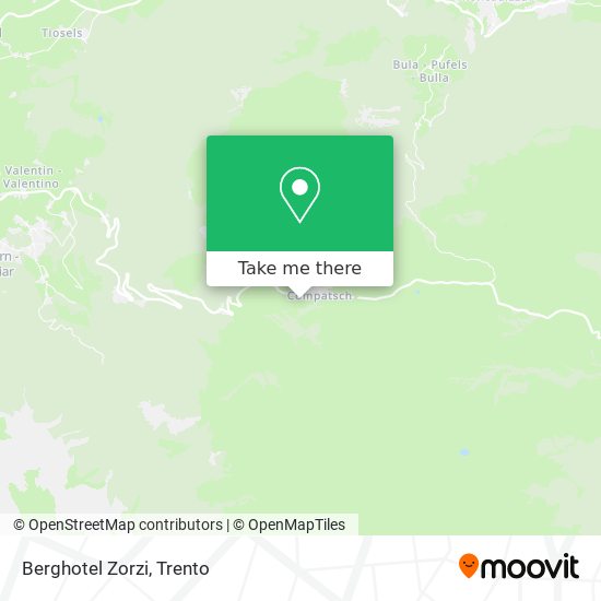Berghotel Zorzi map