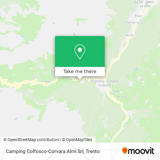 Camping Colfosco-Corvara Almi Srl map