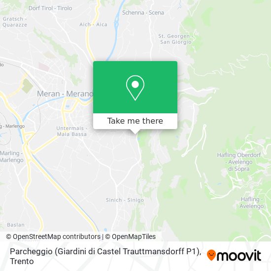 Parcheggio (Giardini di Castel Trauttmansdorff P1) map