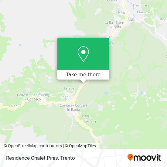 Residence Chalet Pinis map