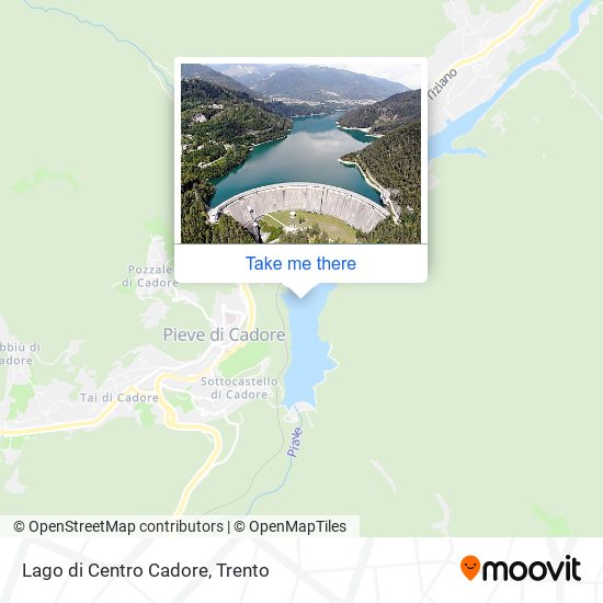 Lago di Centro Cadore map
