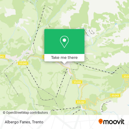 Albergo Fanes map