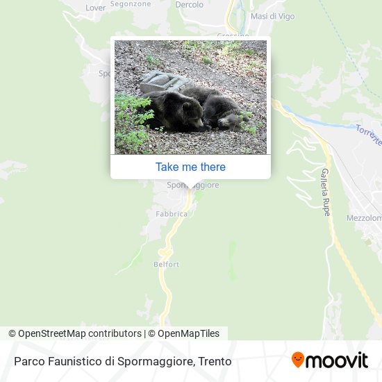 Parco Faunistico di Spormaggiore map