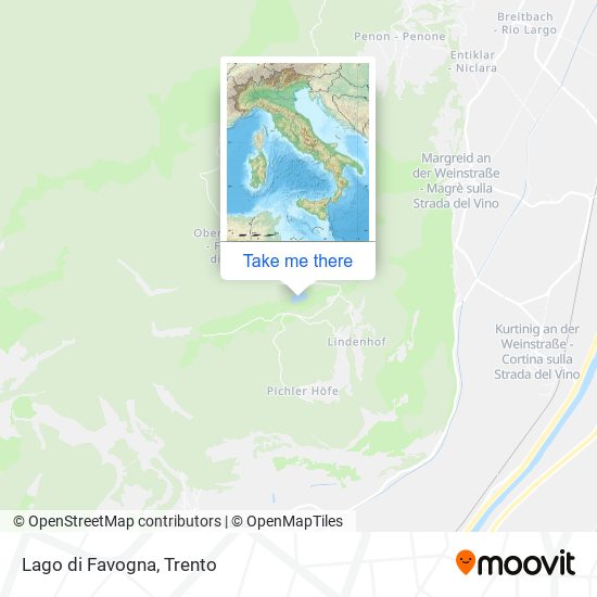 Lago di Favogna map