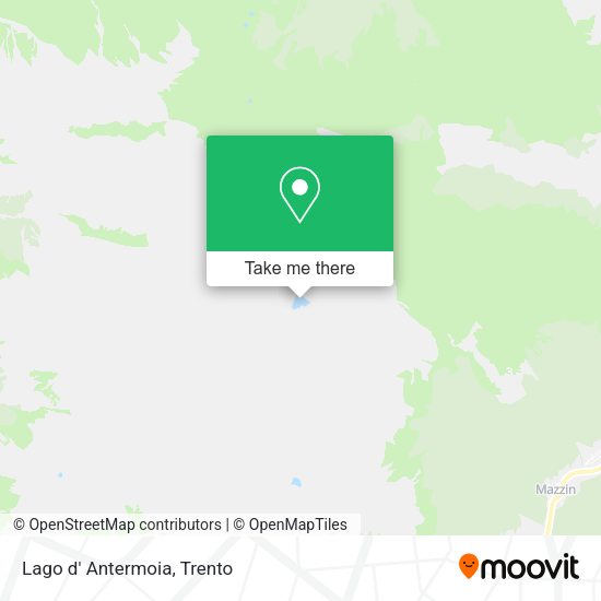 Lago d' Antermoia map